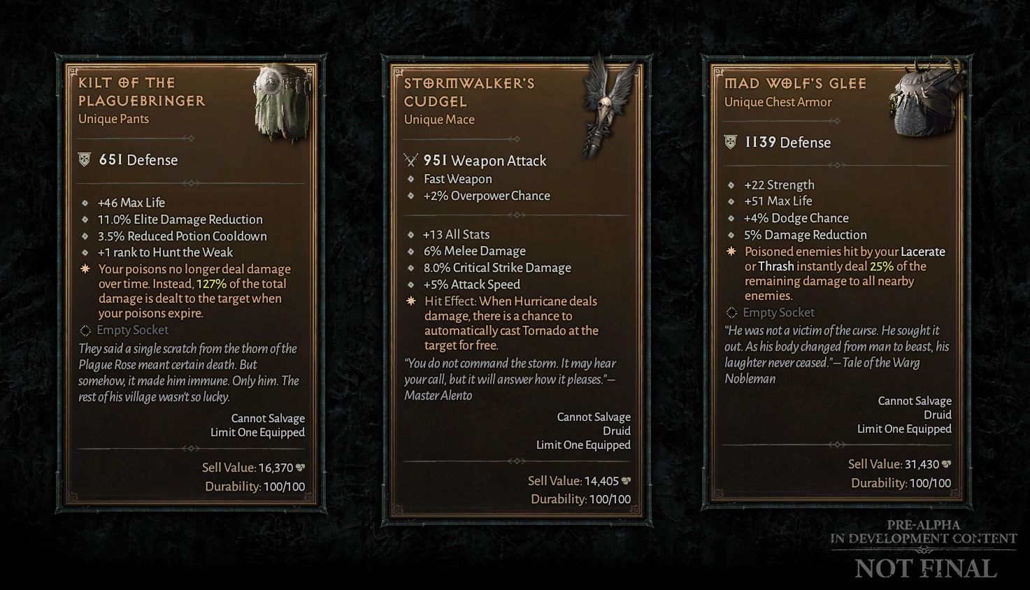 Diablo IV Developer Outlines Weapon Types, Legendary Affixes, Uniques and More