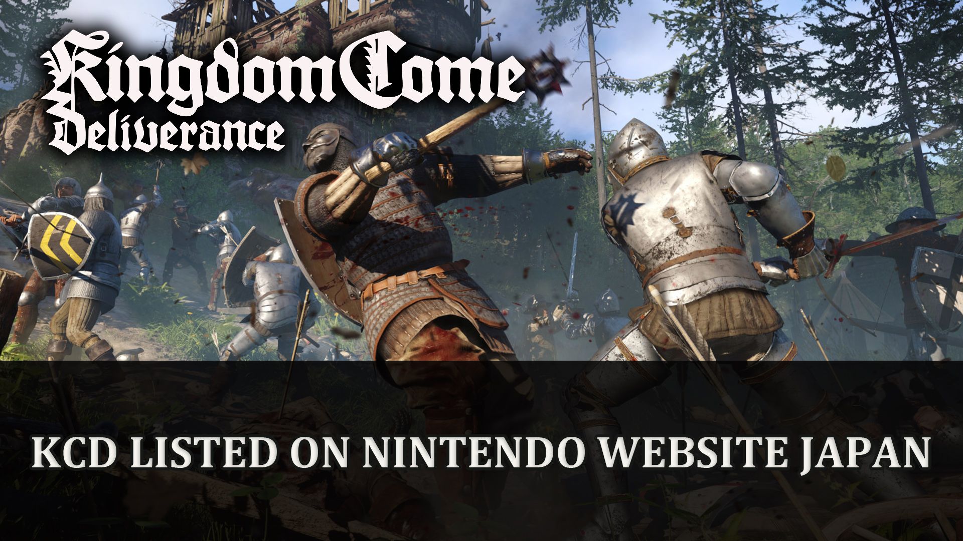 Kingdom Come Deliverance listed on Nintendo website Japan