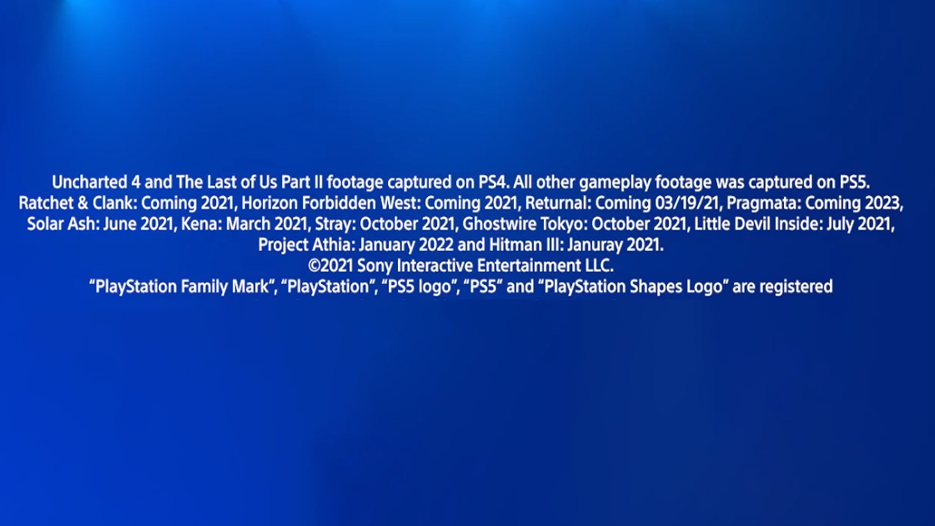Sony Shares Release Windows For PS5 Games Project Athia and More