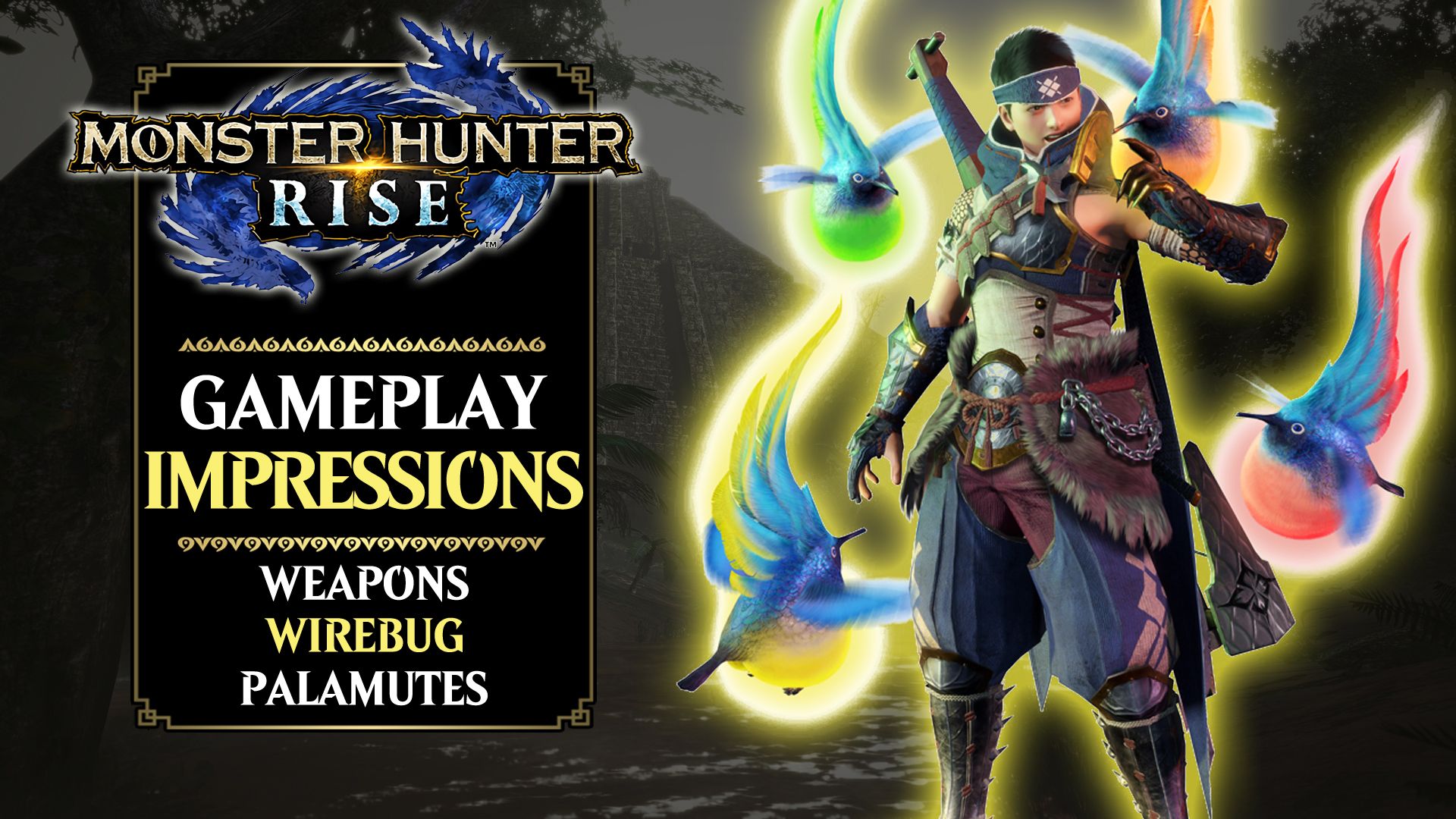 monster hunter rise gameplay impressions mhr preview weapons wirebug palamute