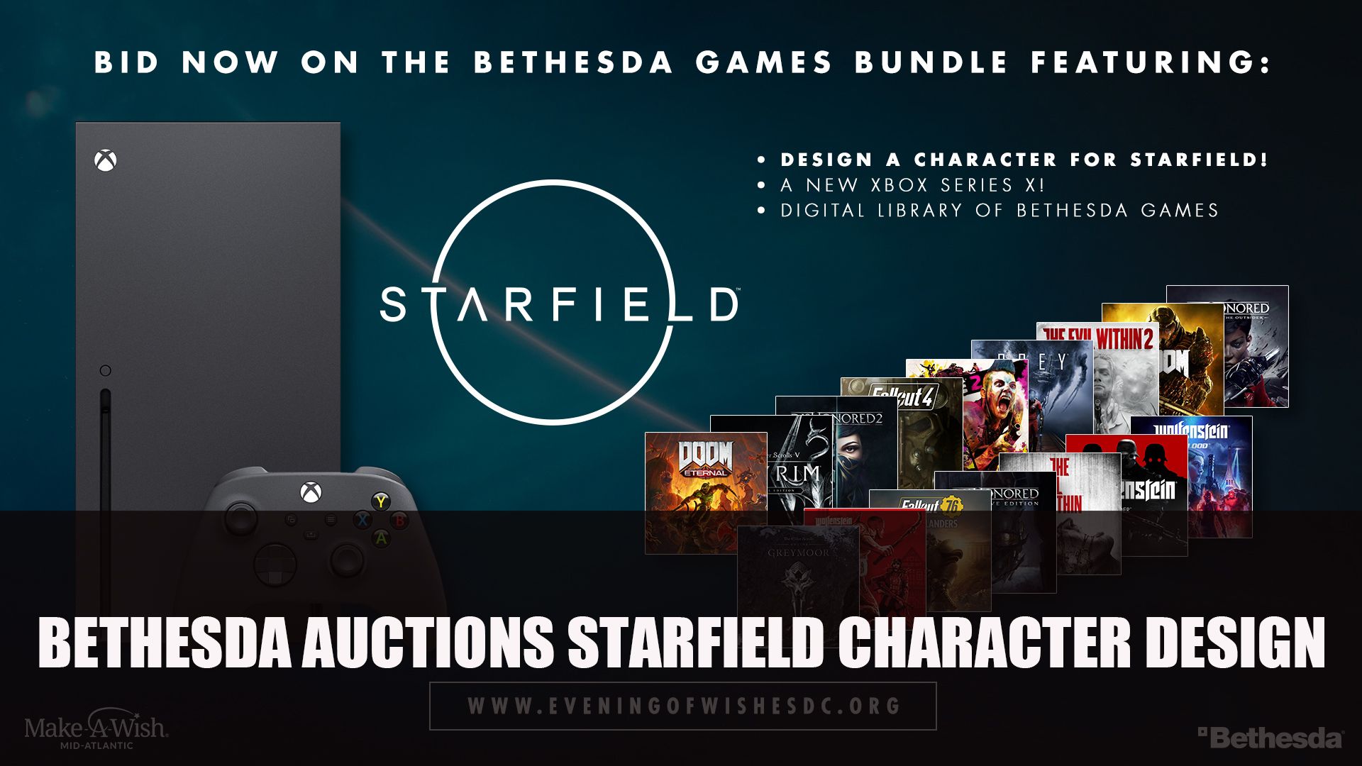 Bethesda Auctions Starfield Character Design