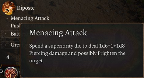 Menacing Attack Passive