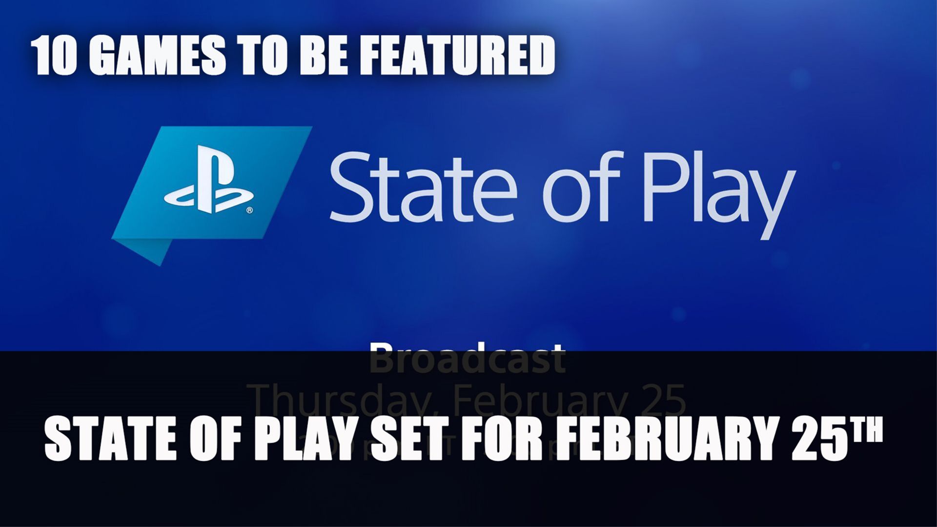 Sony State of Play 2021