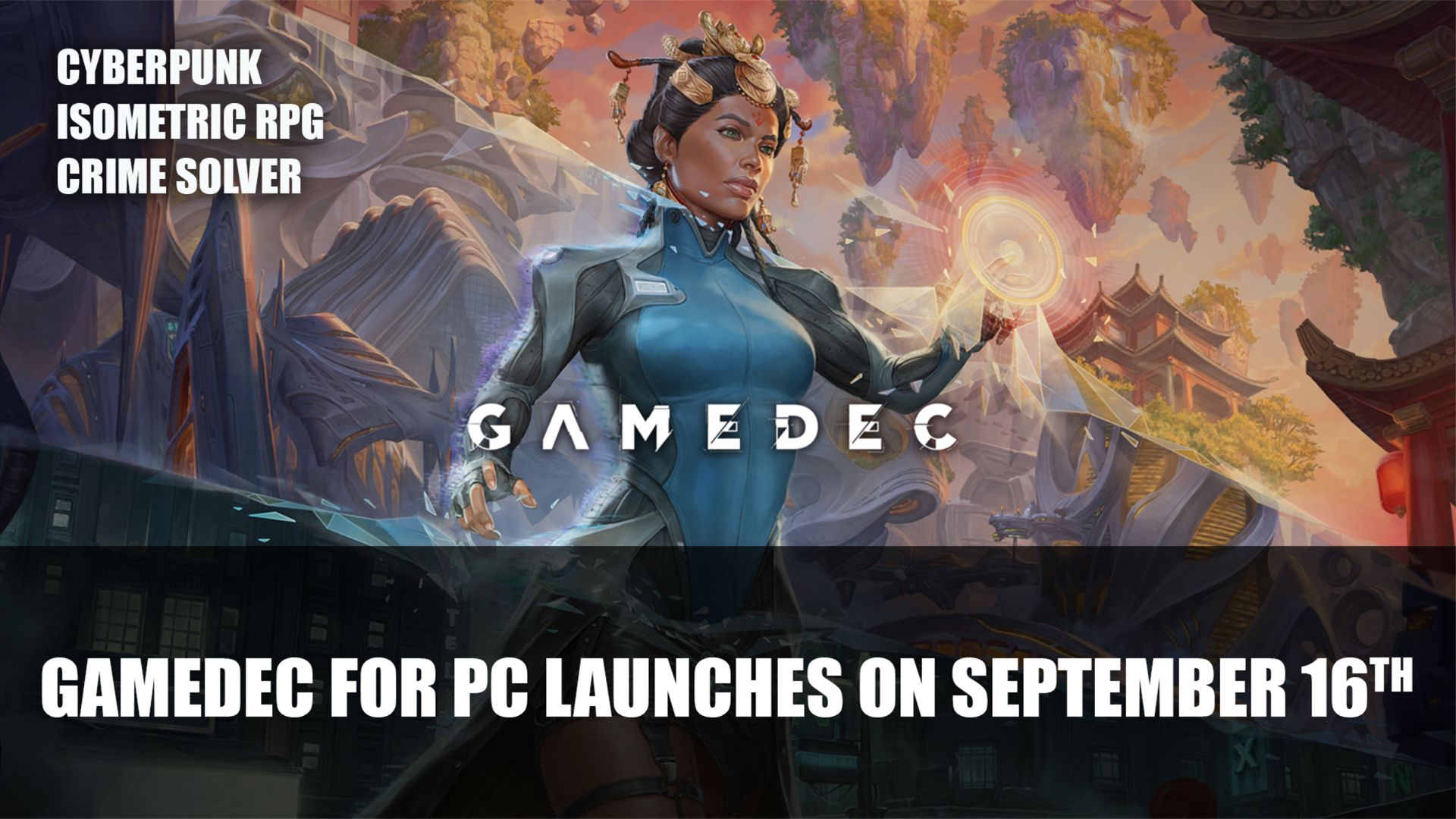 Gamedec for PC Launches on September 16th