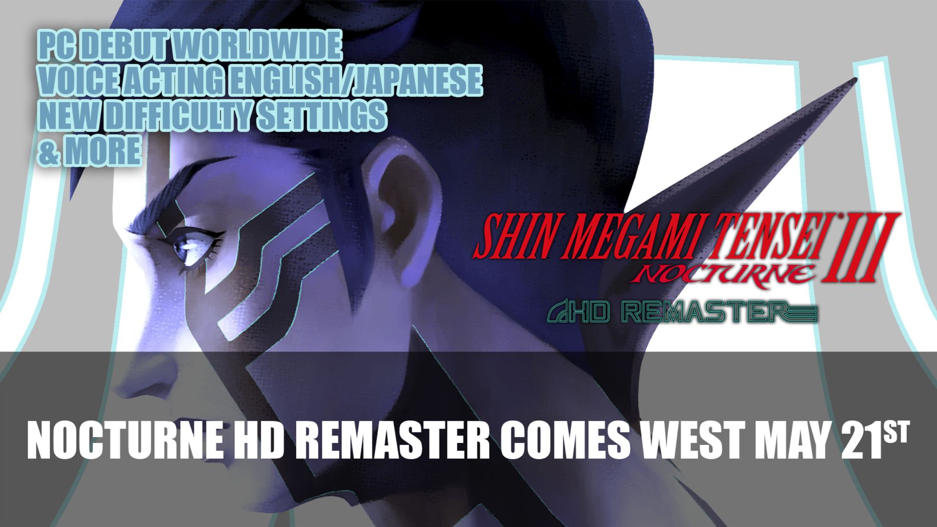 Shin Megami Tensei III Nocturne HD Remaster Comes West May 21st