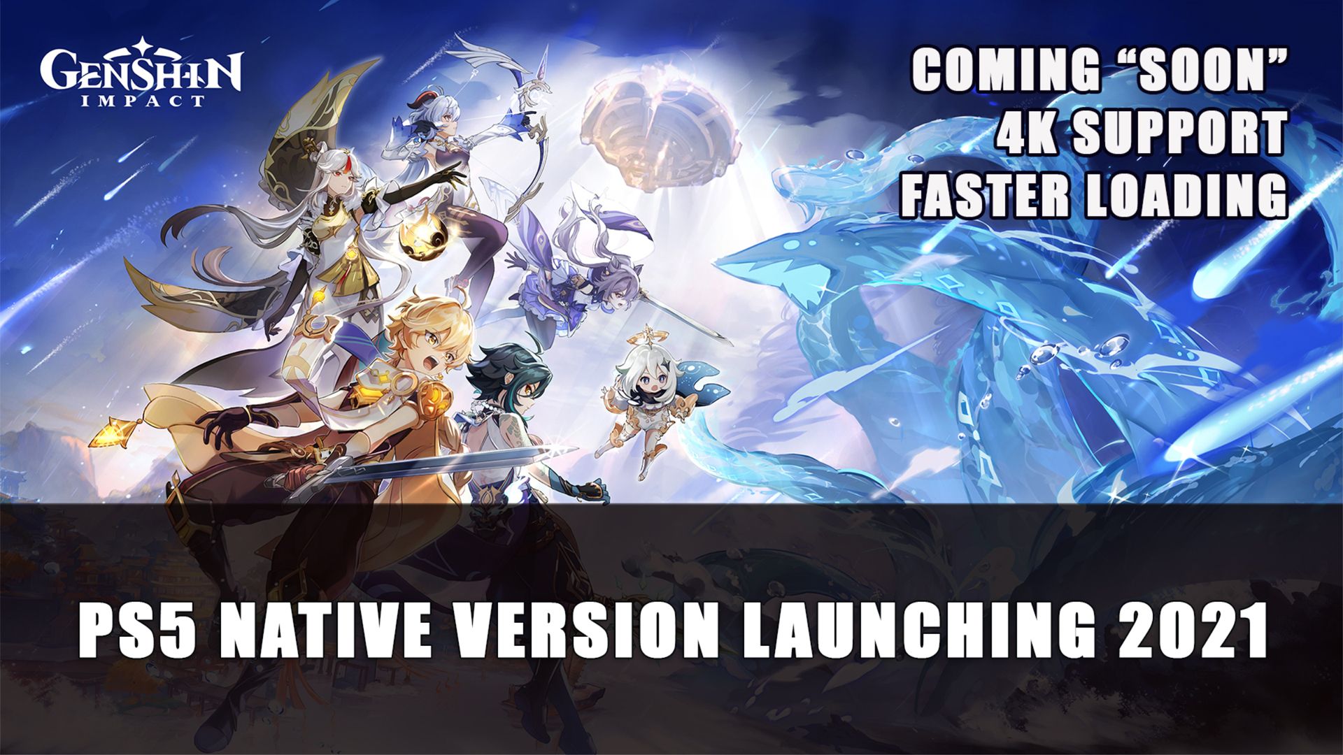 Genshin Impact PS5 native version launching 2021