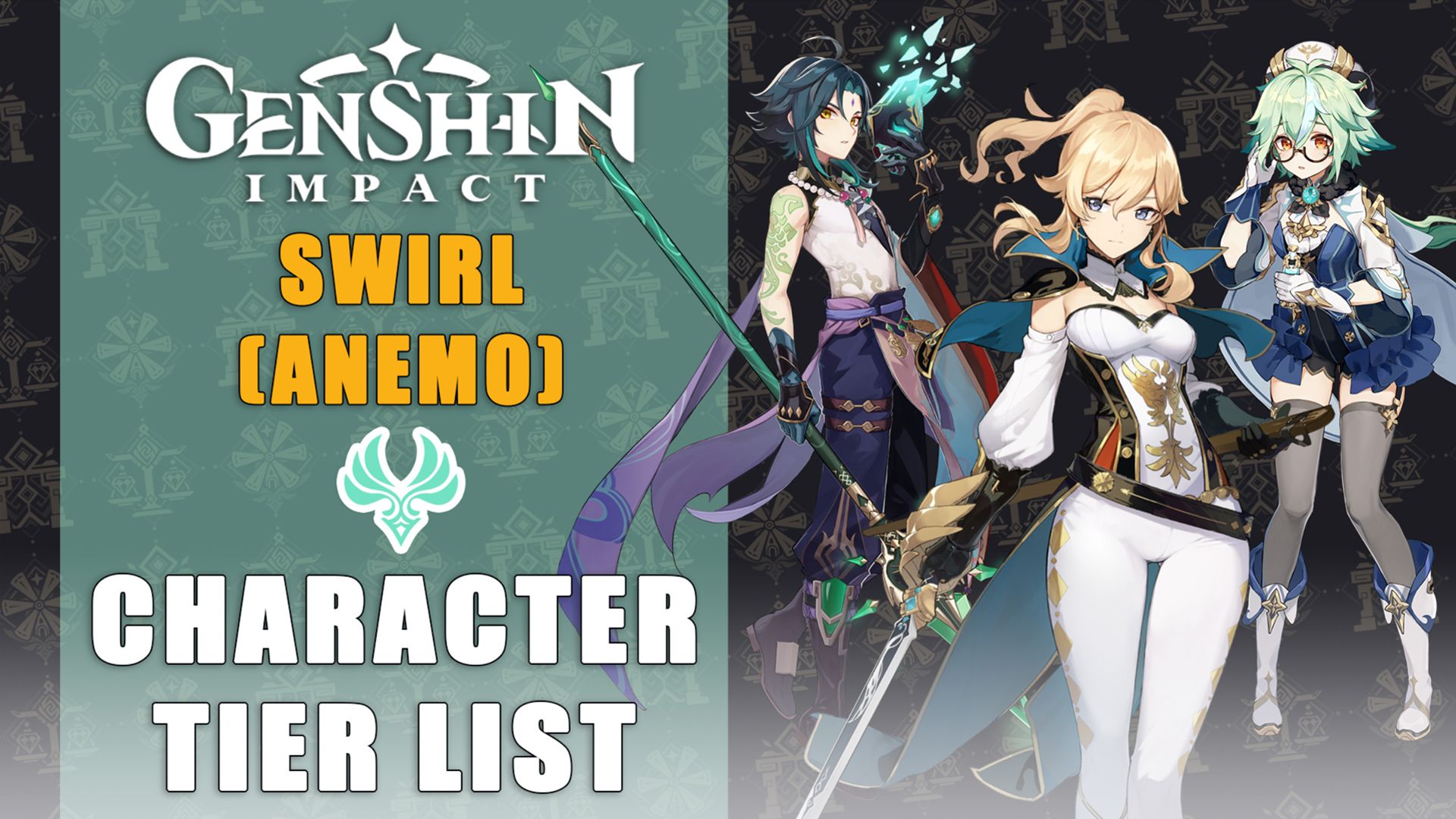 Genshin Impact Character Tier List Swirl (Anemo)