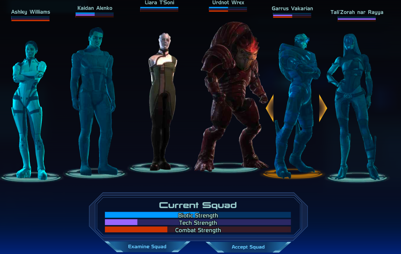 ME1 6 Squadmates