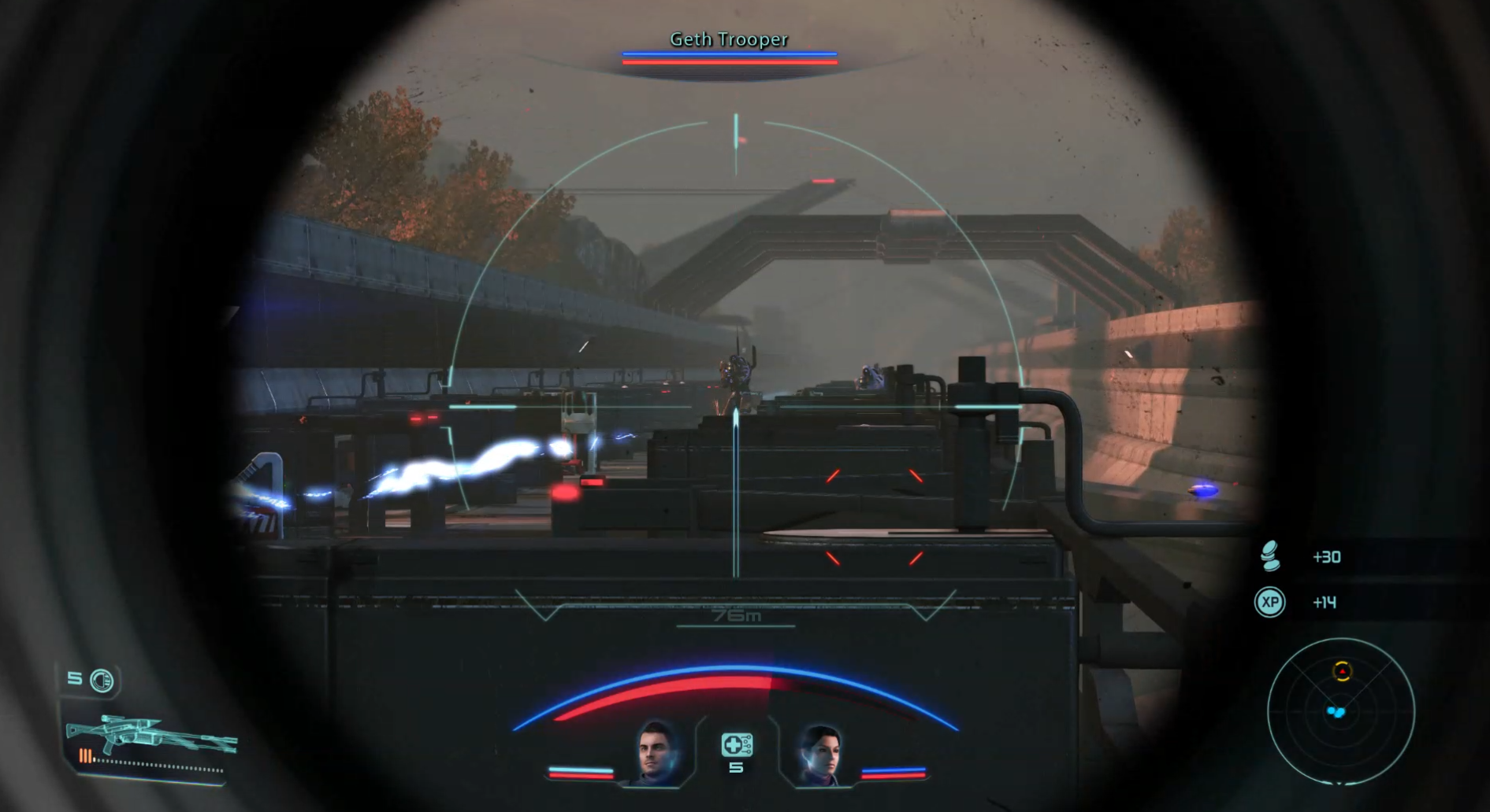 ME1 Sniper Rifle Shot