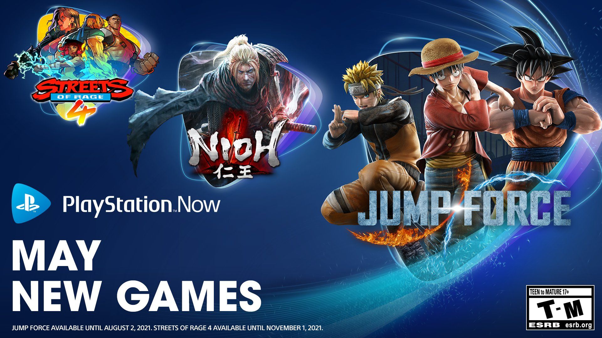 Nioh and More Join Playstation Now in May