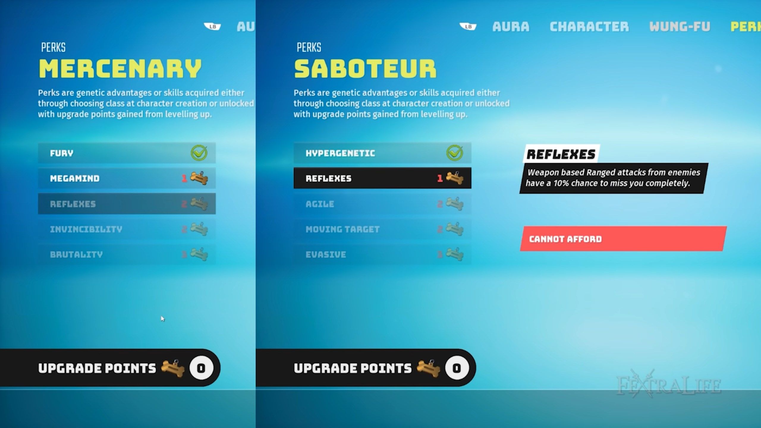 Biomutant Patch 1.5 Breakdown Perks from Available Classes