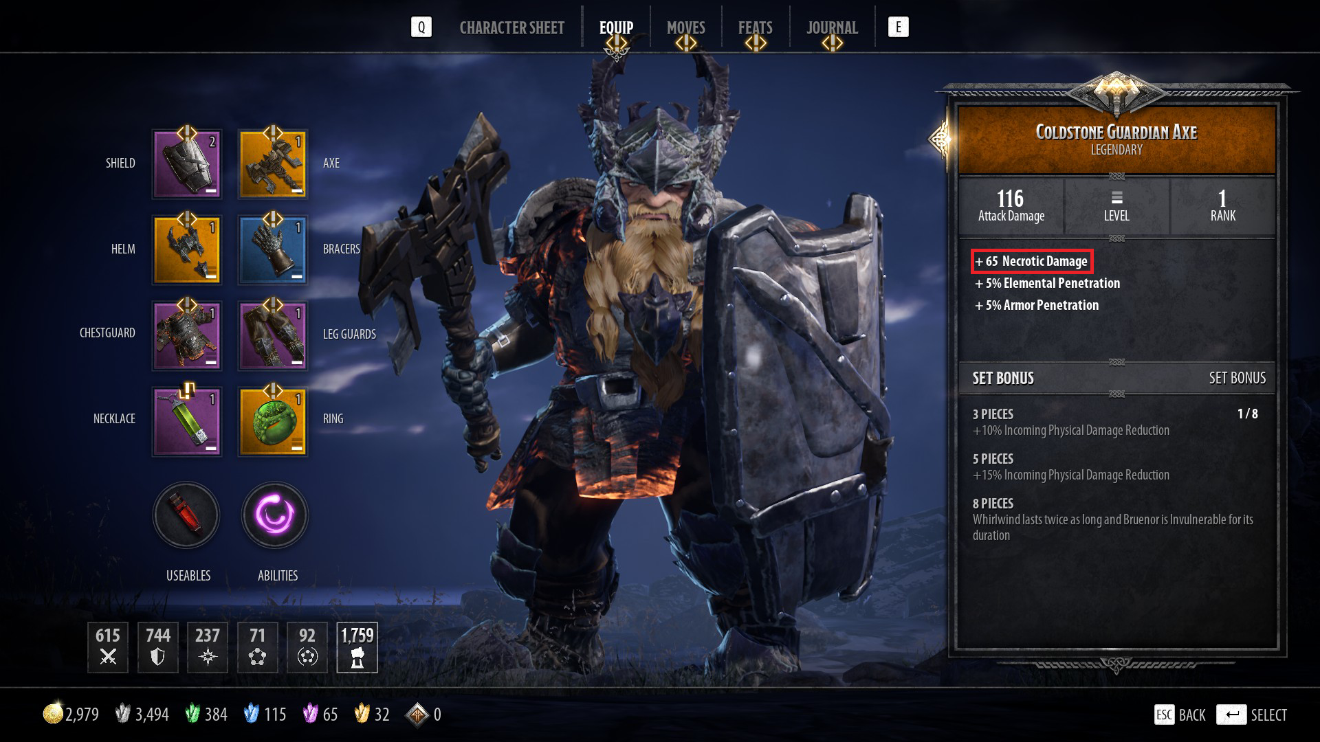 Bruenor Build Guide: DnD Dark Alliance Coldstone Guardian Axe