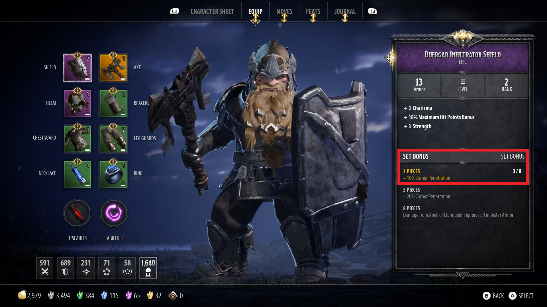 Bruenor Build Guide: DnD Dark Alliance Duergar Infiltrator Set