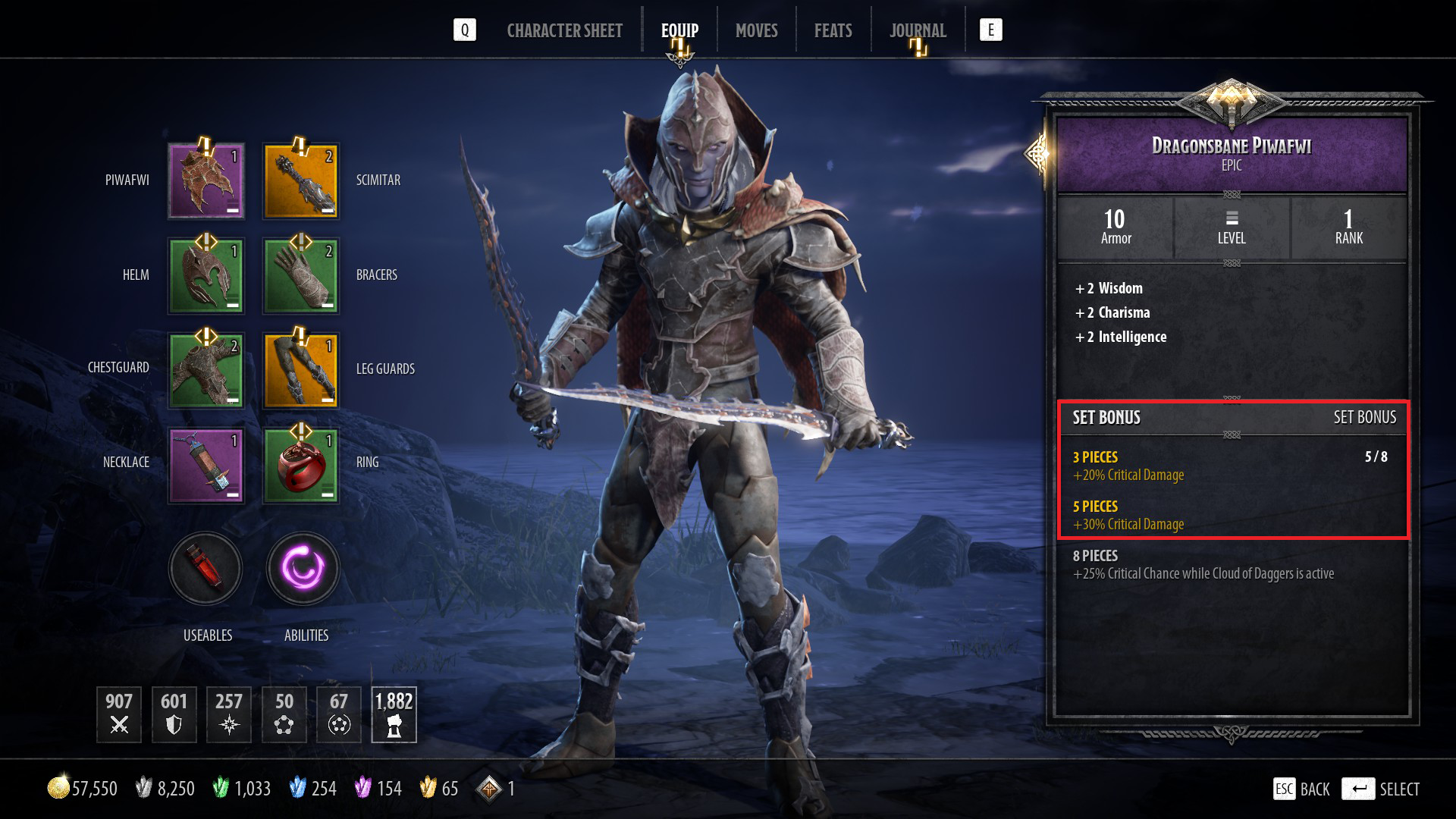 Drizzt Build Guide Dragonsbane Set (5 Pieces)