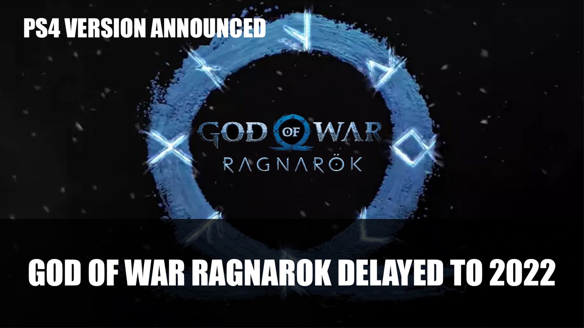 god of war ragnarok delayed to 2022