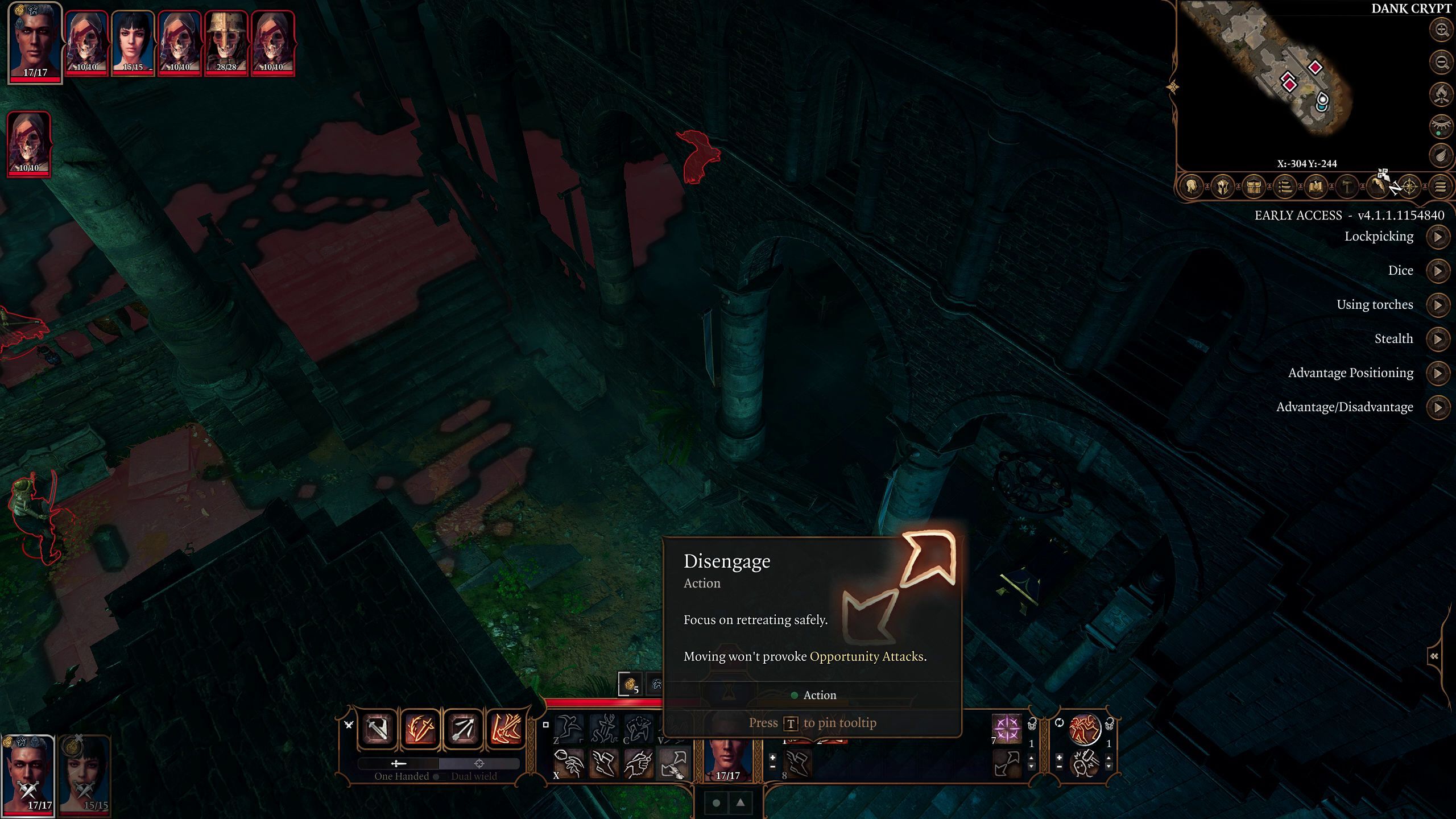 Basic Actions Baldur&rsquo;s Gate 3 Early Access Patch 5