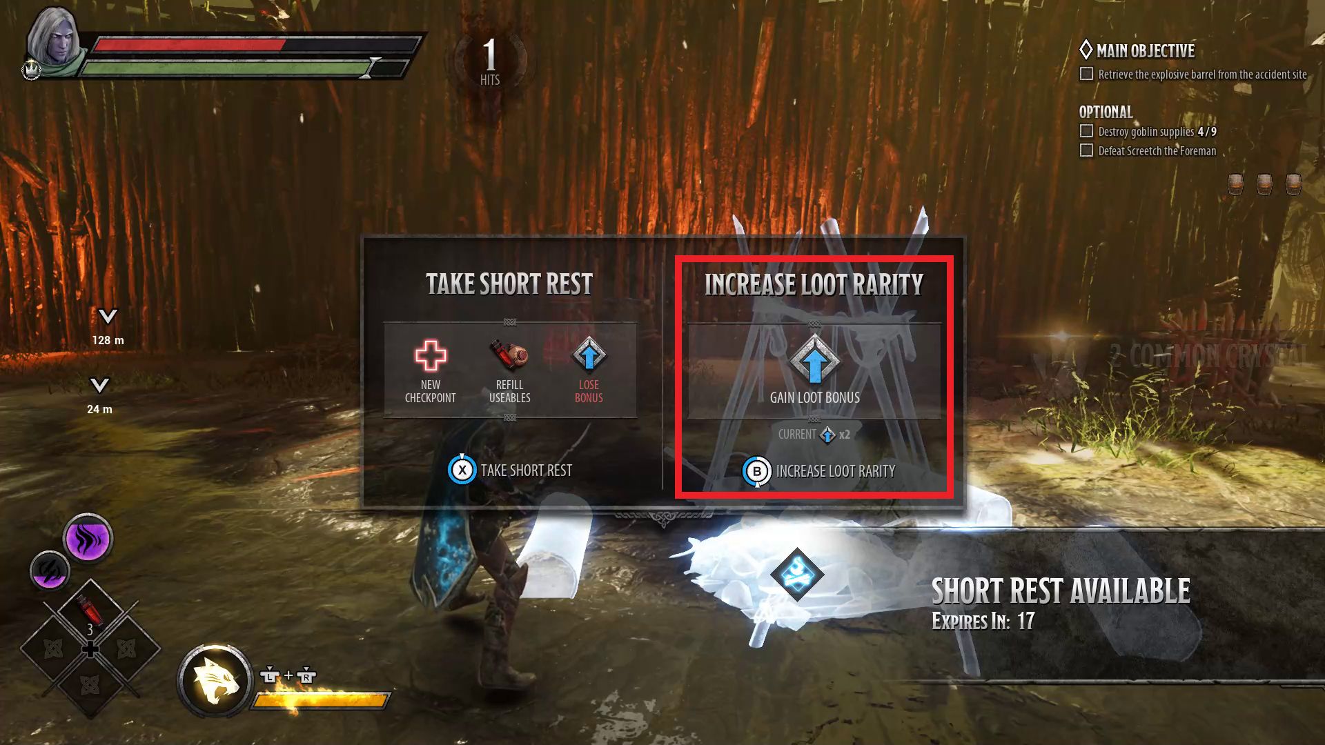 D&amp;D Dark Alliance Short Rest or Loot Bonus