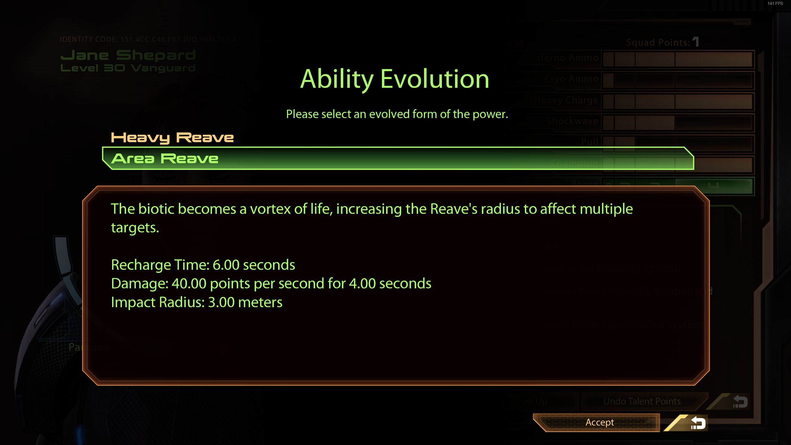 Mass Effect 2 Area Reave (Vanguard)