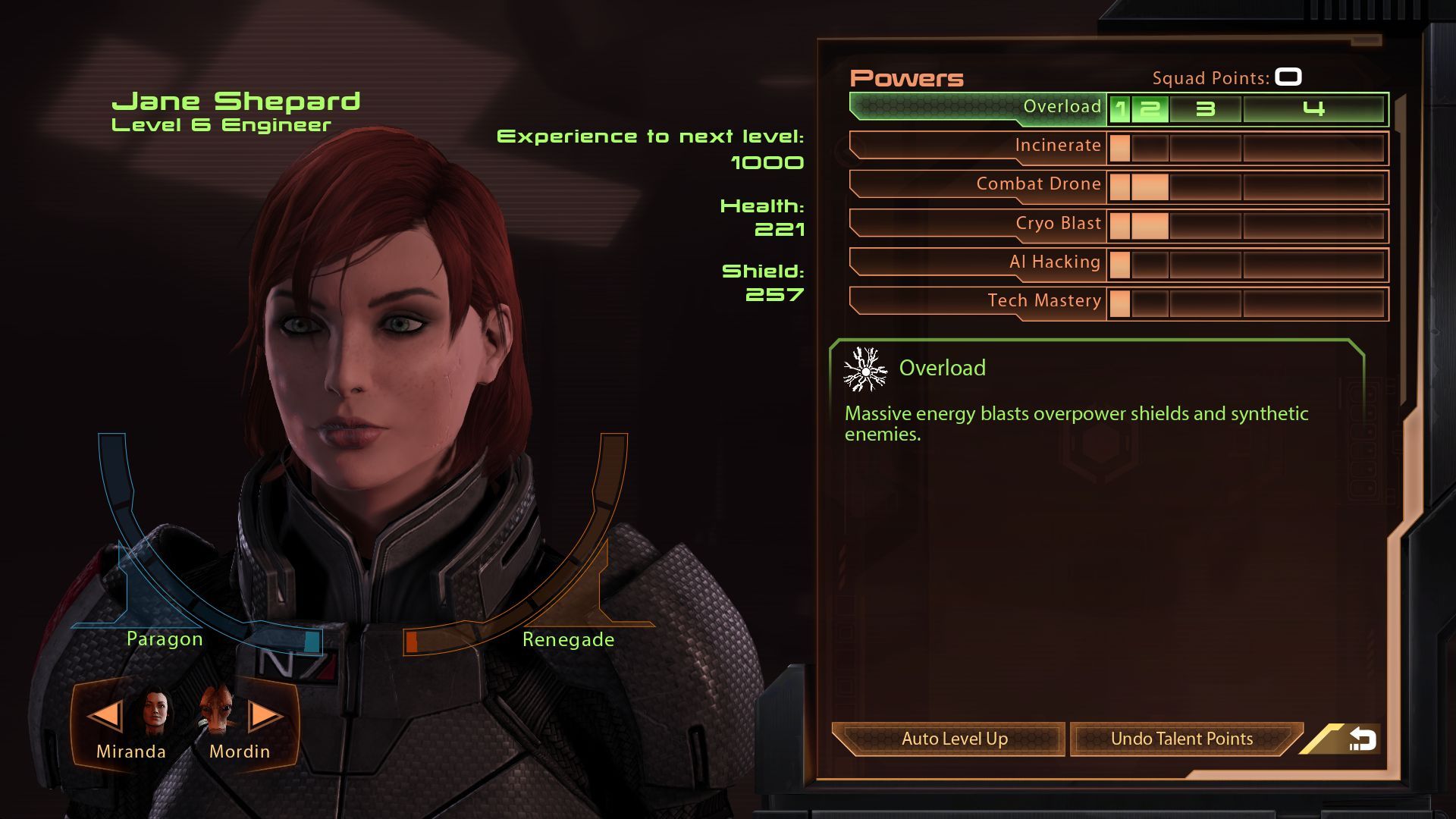 Mass Effect Legendary Edition Engineer Build (Mass Effect 2)