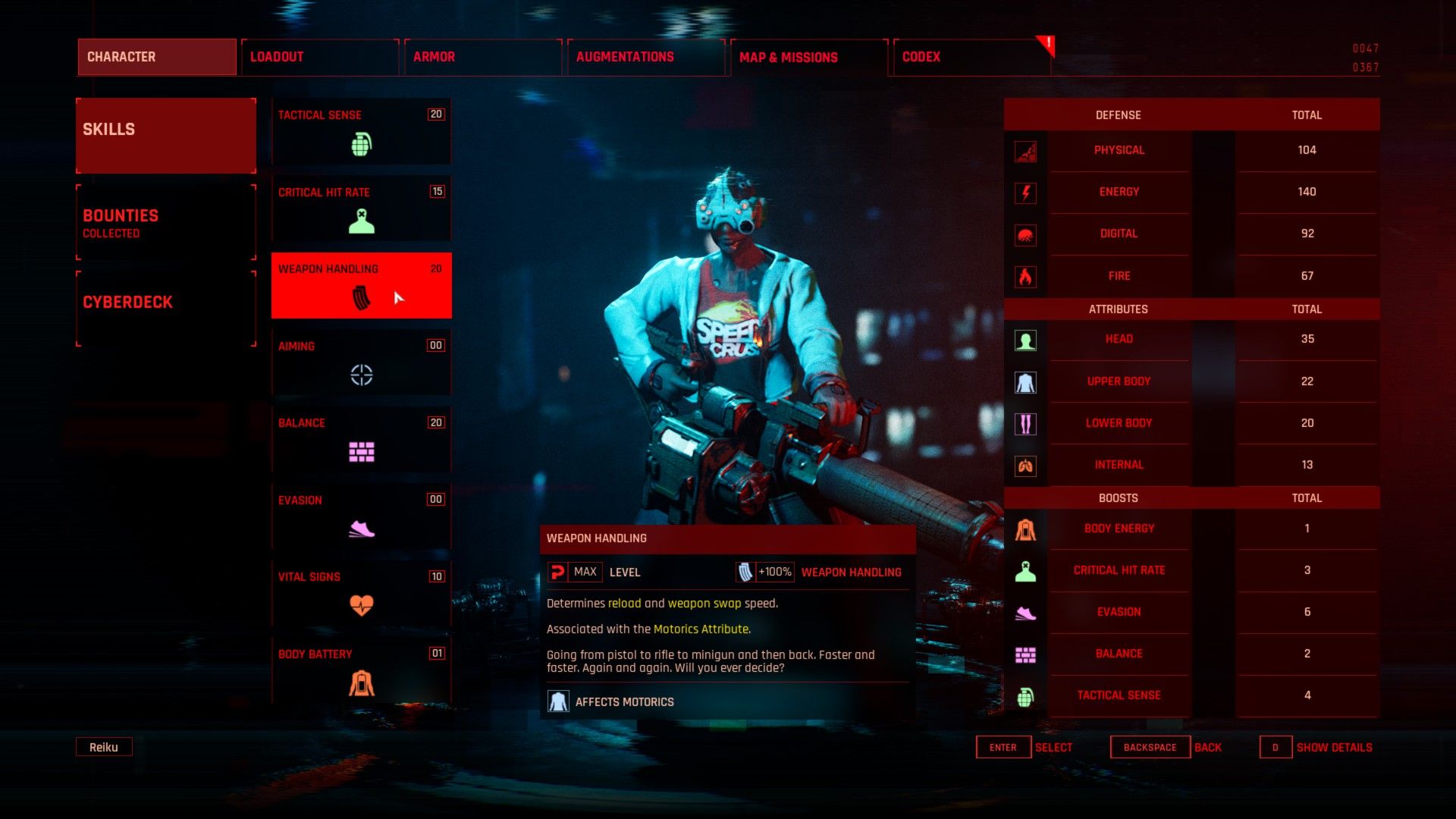 Terminator Tank Character Creation (Skills and Attributes) Weapon Handling