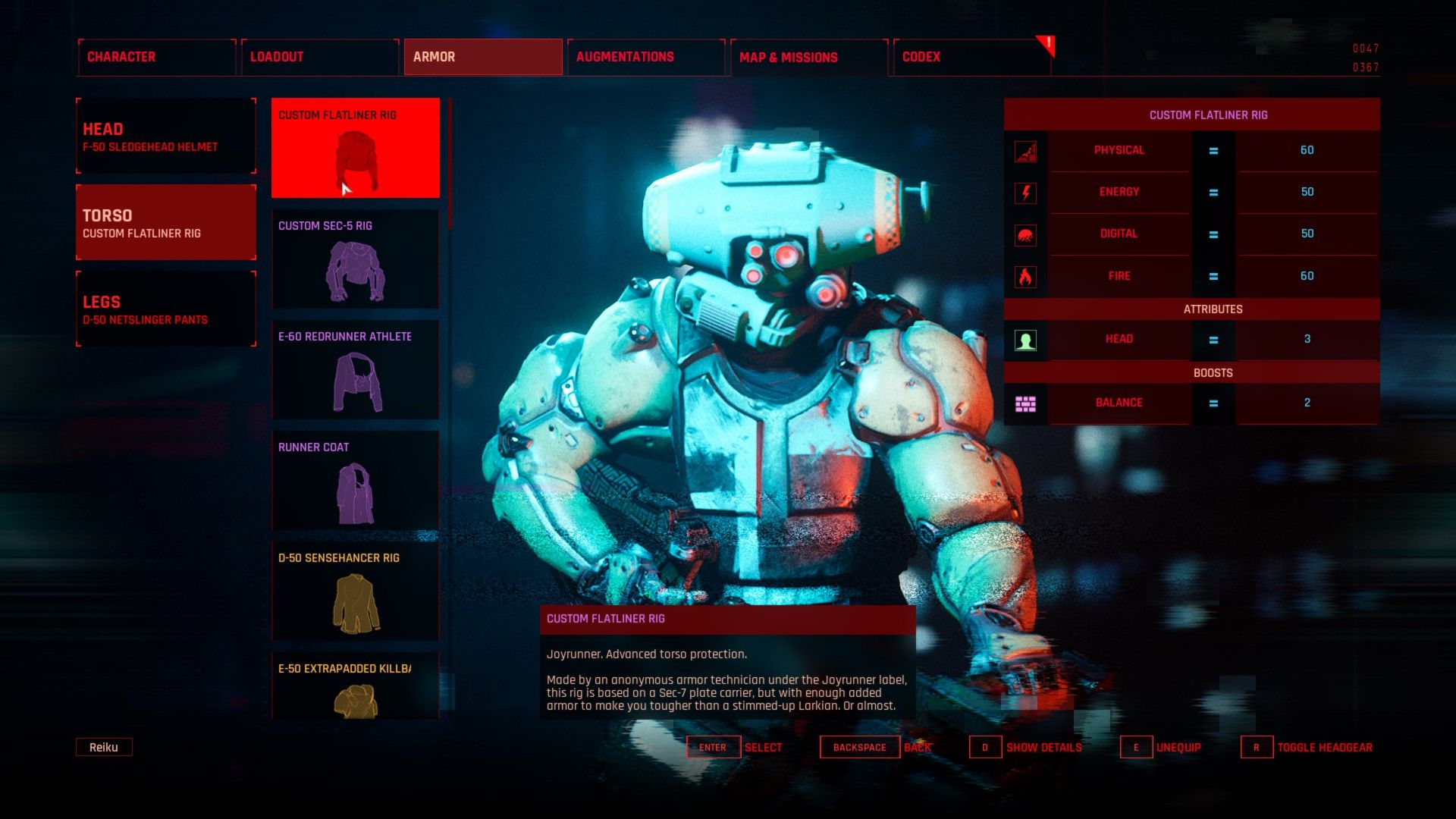 The Ascent Build Guide Armor Selection (Custom Flatliner Rig)