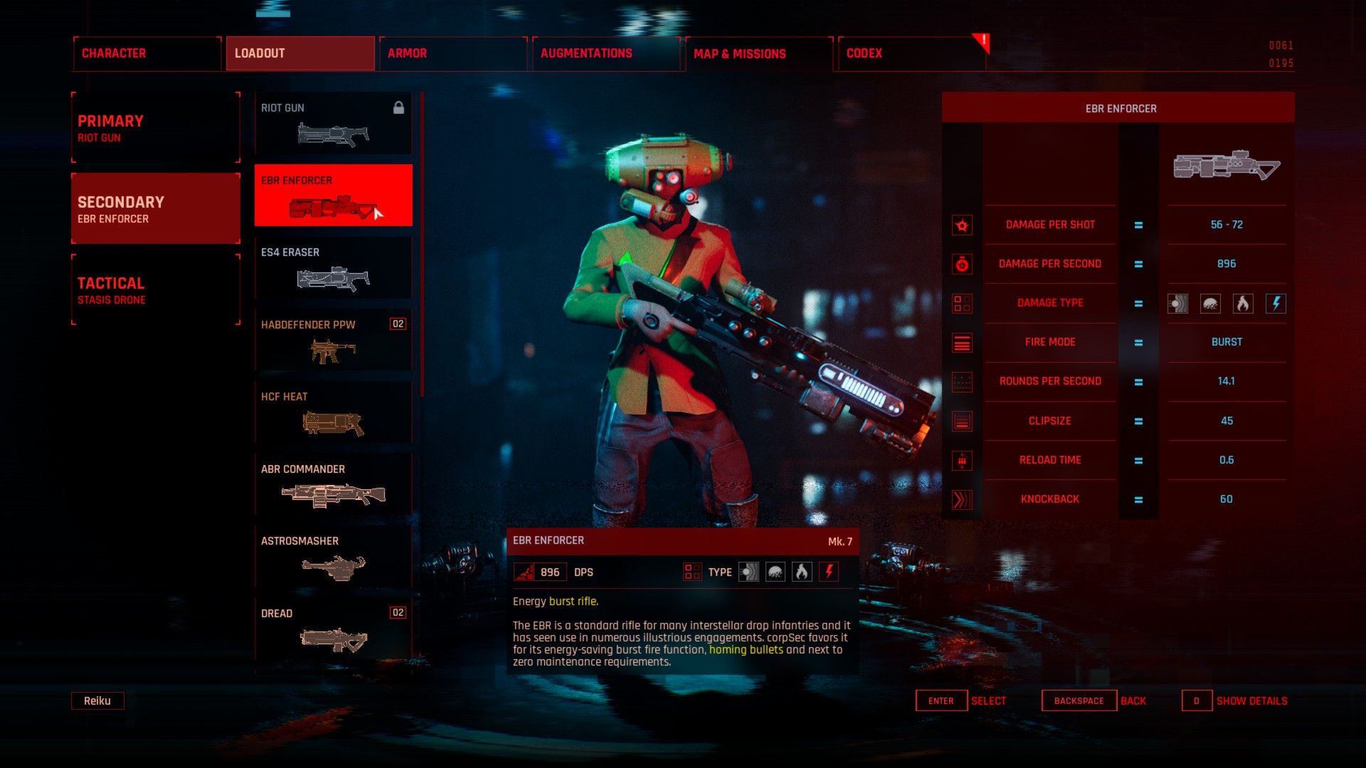 The Ascent EBR Enforcer Burst Rifle Weapon Loadout