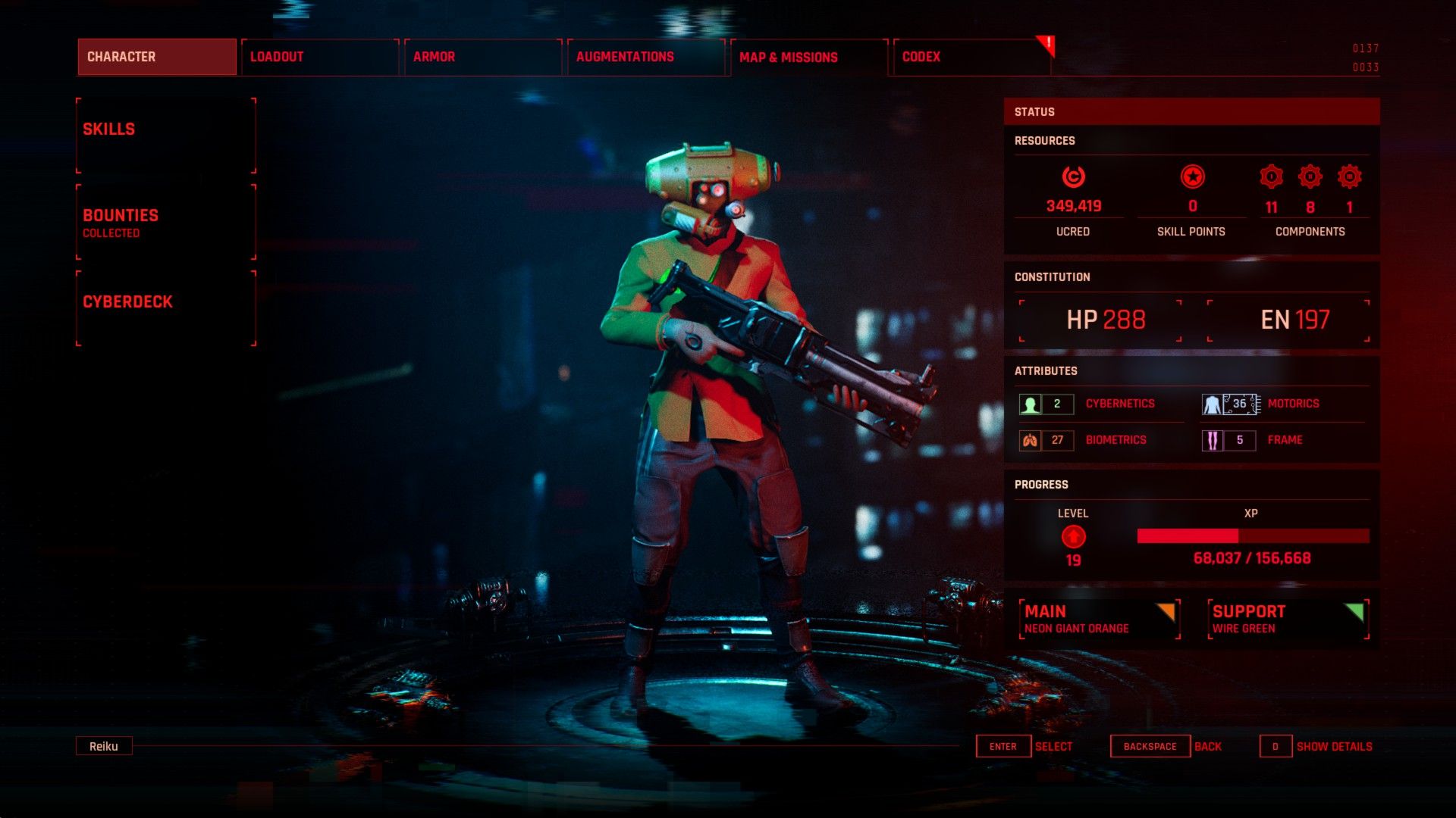 The Ascent Review Impressions Gameplay and Combat (Character UI)