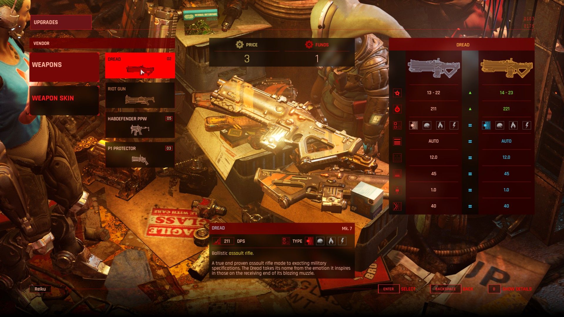The Ascent Upgrade Weapons with Components via the Gunsmith