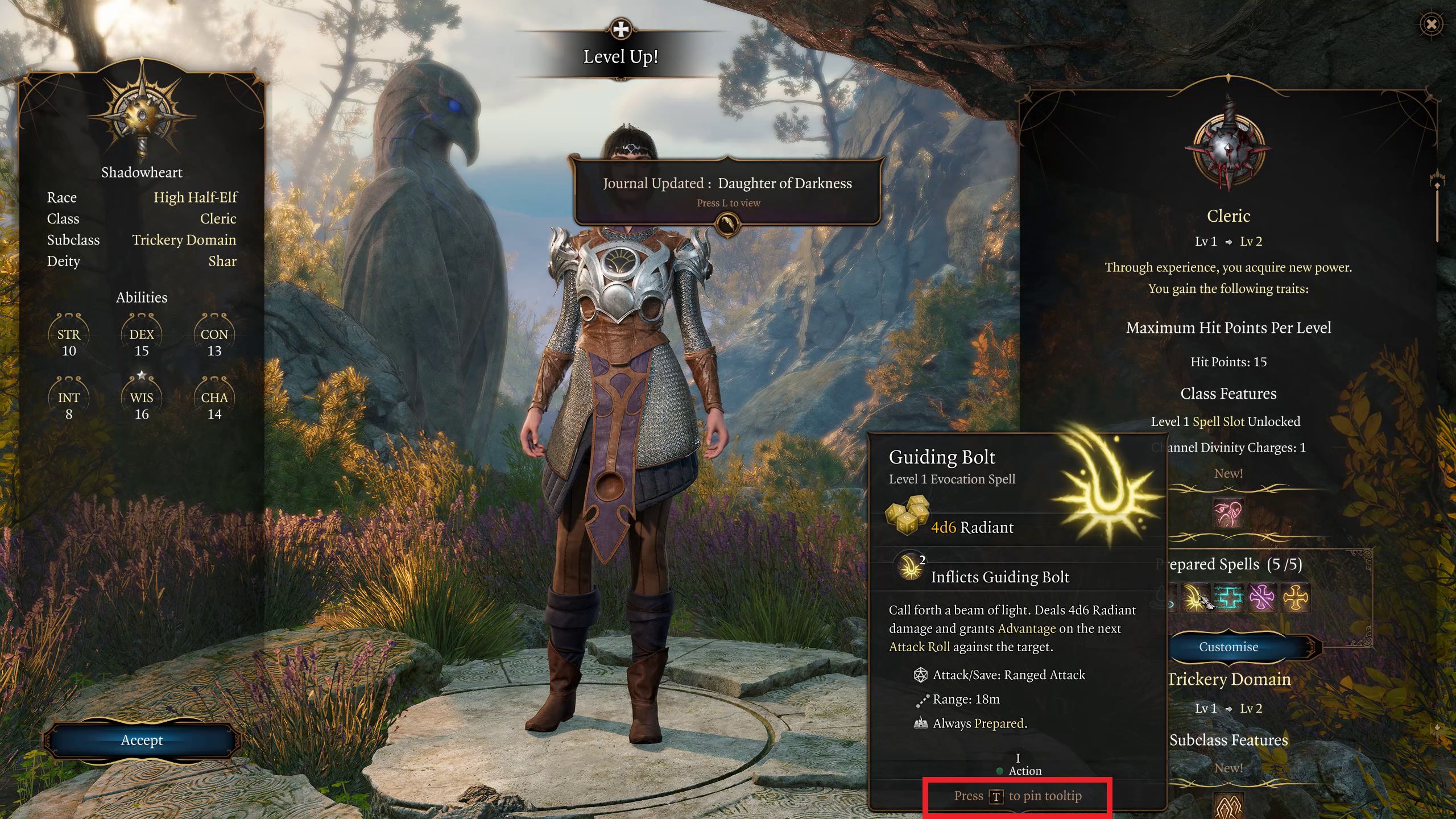 Tooltips New Player Experience Baldur&rsquo;s Gate 3 Patch 5
