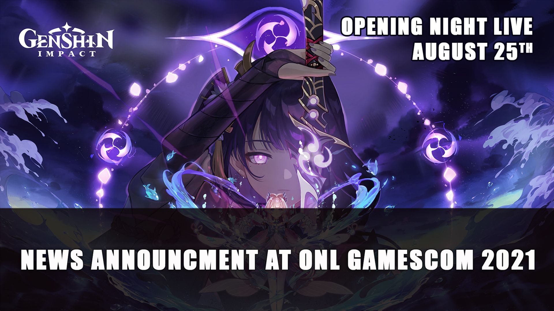 Genshin Impact news announcment at onl gamescom 2021