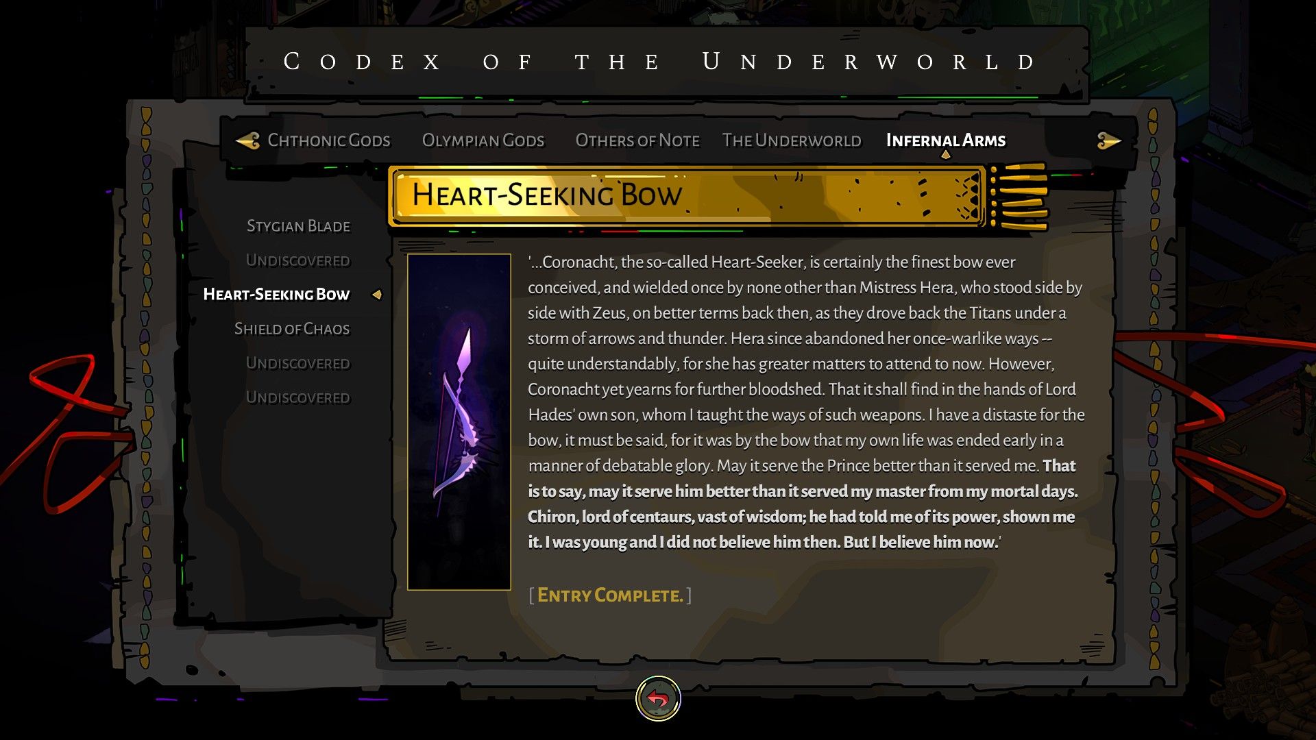Hades Heart-Seeking Bow Weapon (Equip the Best Weapons)