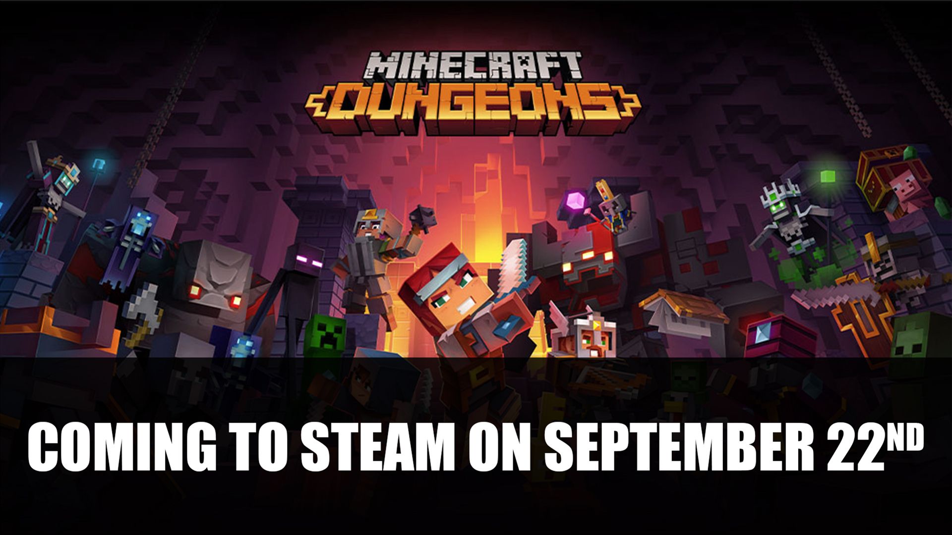 Minecraft Dungeons Coming to Steam on September 22nd