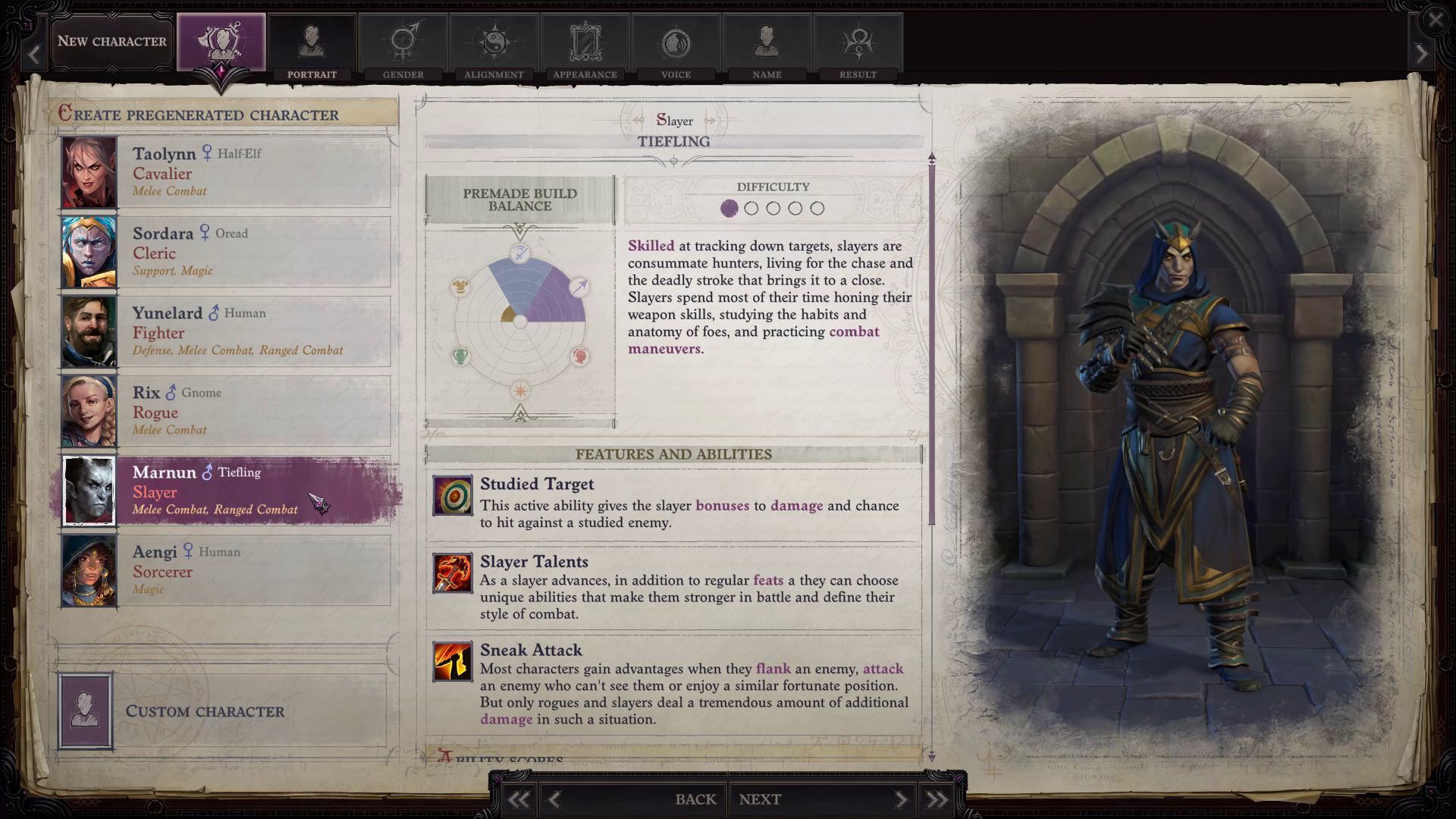 Pathfinder WotR Character Creation Pregenerated Characters