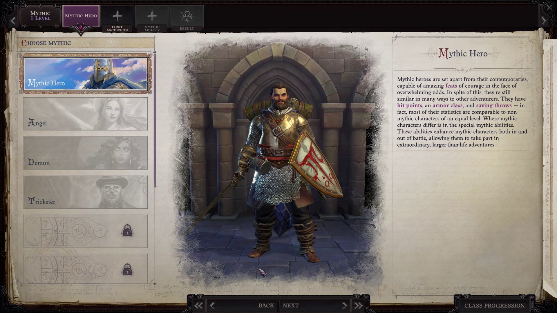 Pathfinder WotR Mythic Hero