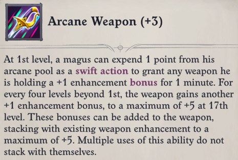 Arcane Weapon Eldritch Archer Magus Pathfinder Wrath of the Righteous Build