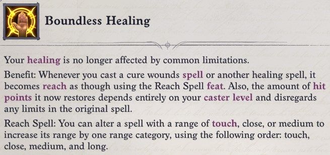 Boundless Healing Mythic Ability Faith Hunter Inquisitor Pathfinder Wrath of the Righteous Build