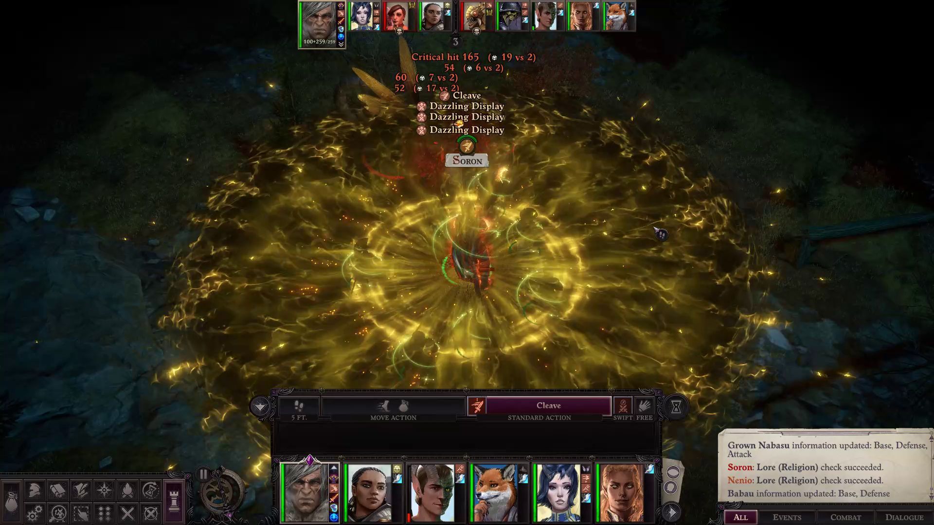 Cleave with Dazzling Display in Combat Primalist Bloodrager Pathfinder Wrath of the Righteous Build