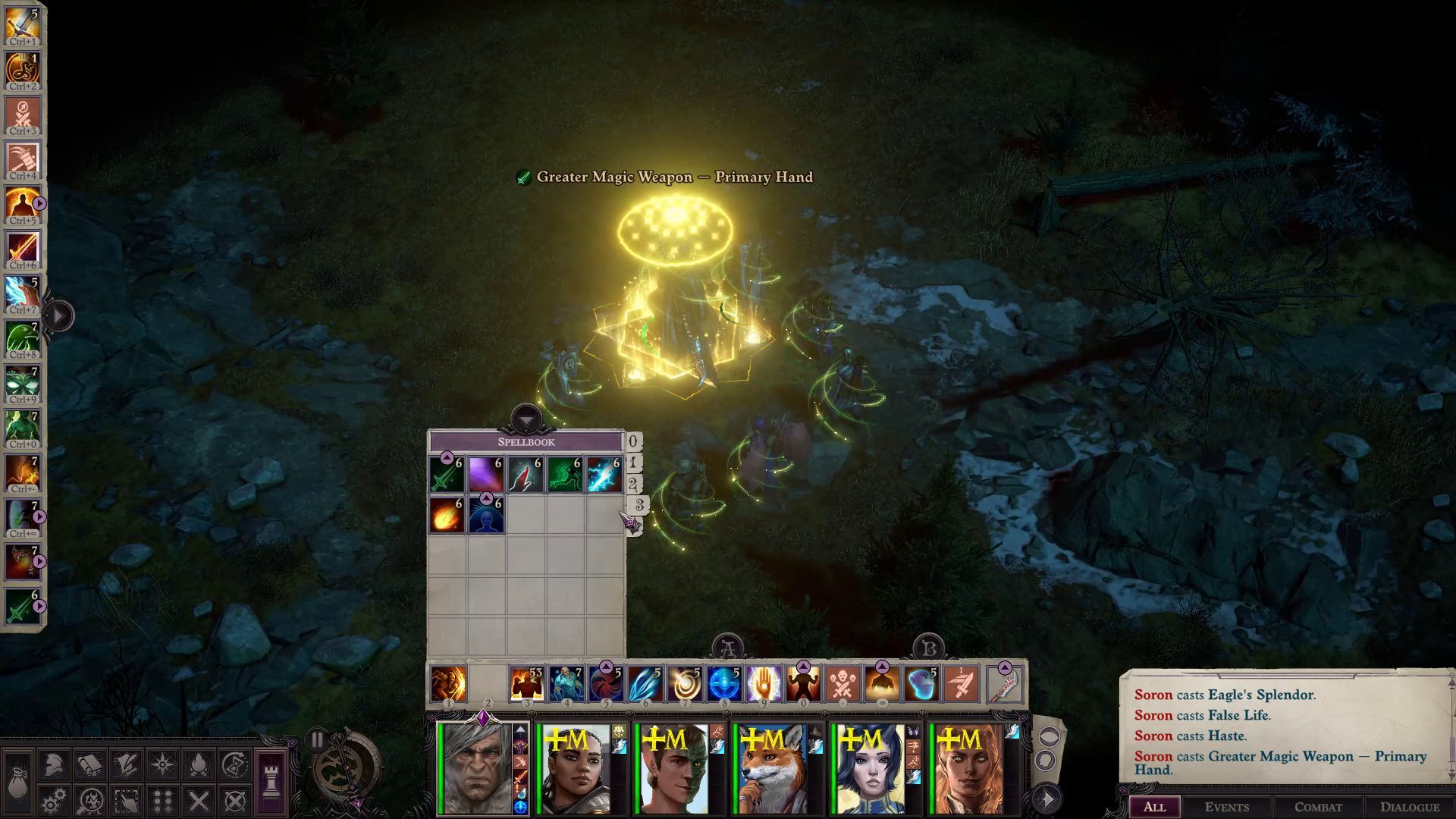 Greater Magic Weapon Spell Before Combat Primalist Bloodrager Pathfinder Wrath of the Righteous Build