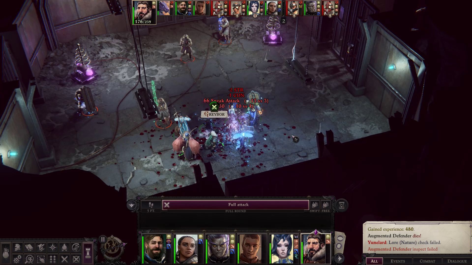 Greybor Sneak Attacks in Combat Greybor Pathfinder Wrath of the Righteous Build