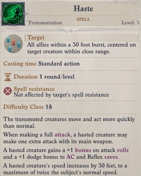 Haste Spell Eldritch Archer Magus Pathfinder Wrath of the Righteous Build