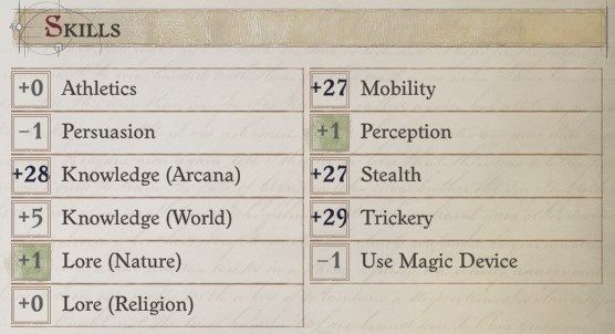 Skills at Level 20 Eldritch Archer Magus Pathfinder Wrath of the Righteous Build