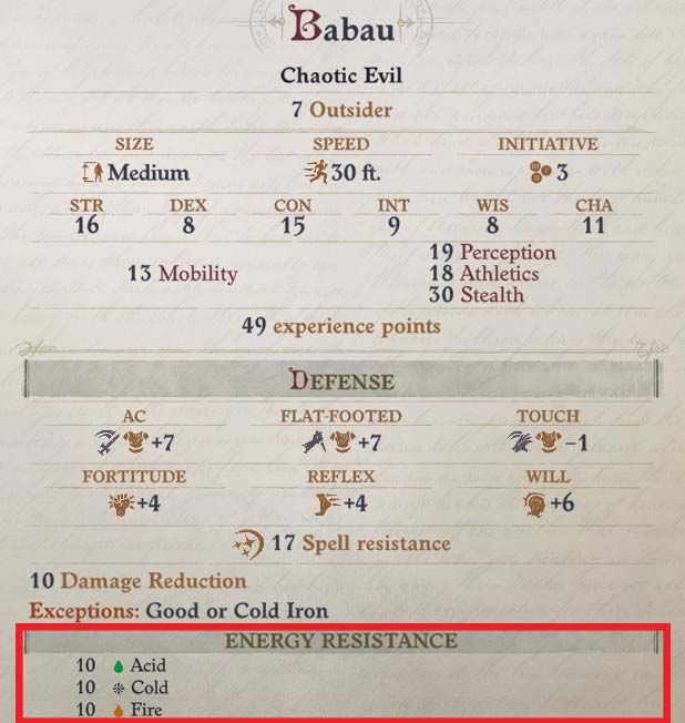 Spell Resistance of Enemies Daeran Pathfinder Wrath of the Righteous Build