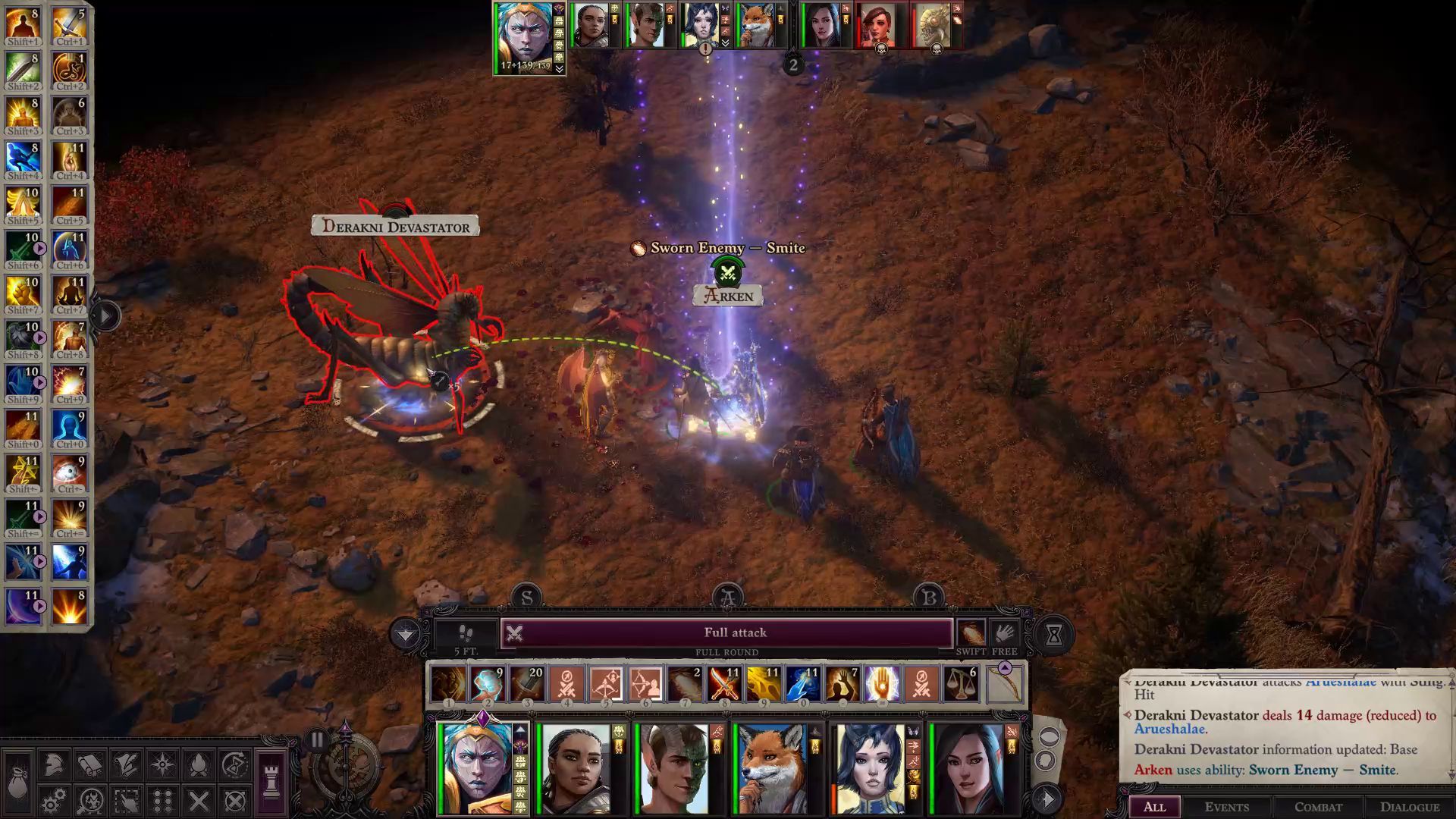 Sworn Enemy - Smite in Combat Faith Hunter Inquisitor Pathfinder Wrath of the Righteous Build