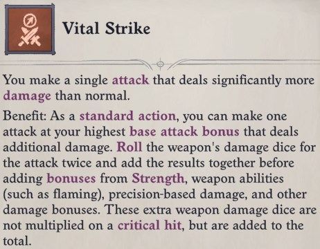 Vital Strike Feat Delamere Pathfinder Wrath of the Righteous Build