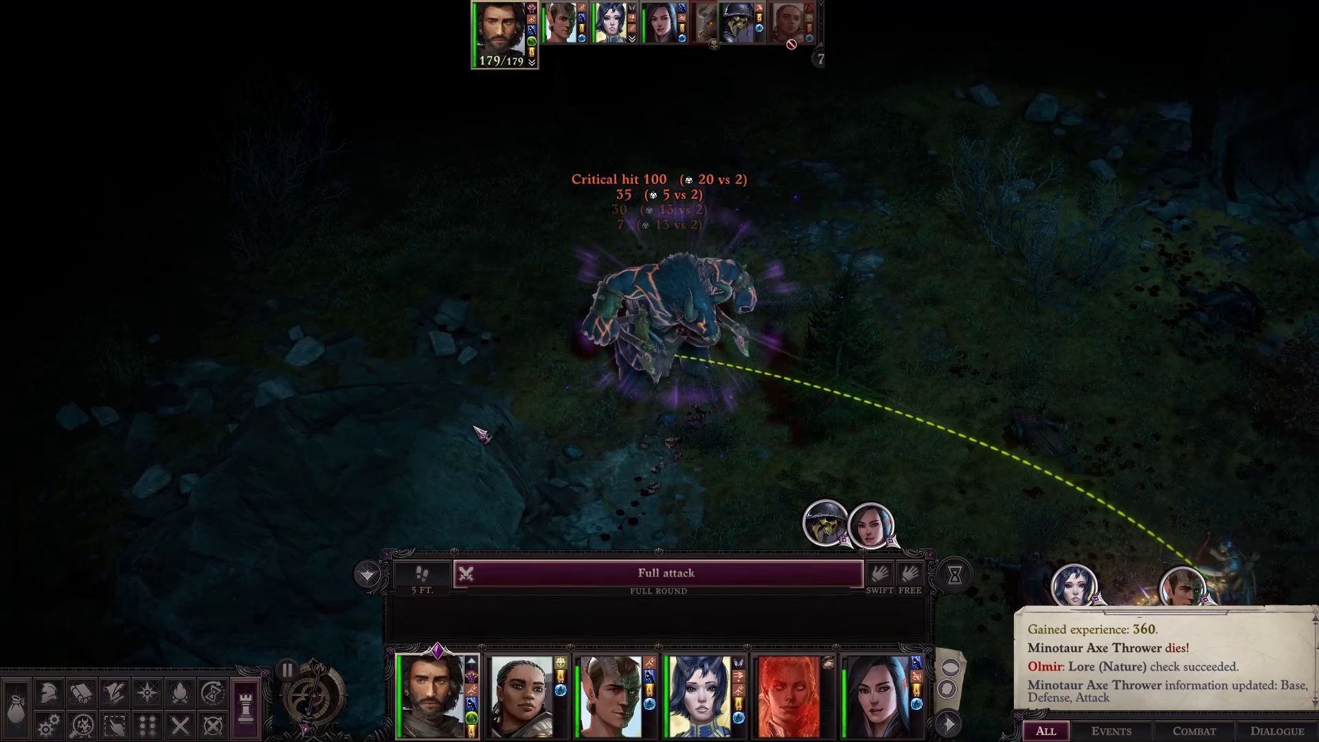 7 Attacks with Critical Hit in Combat Cult Leader Warpriest Pathfinder Wrath Of The Righteous Build
