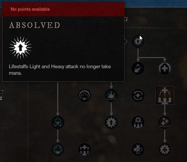 Absolved Life Staff Skill New World Weapon Guide Best Weapon Skills And Abilities For Your Builds