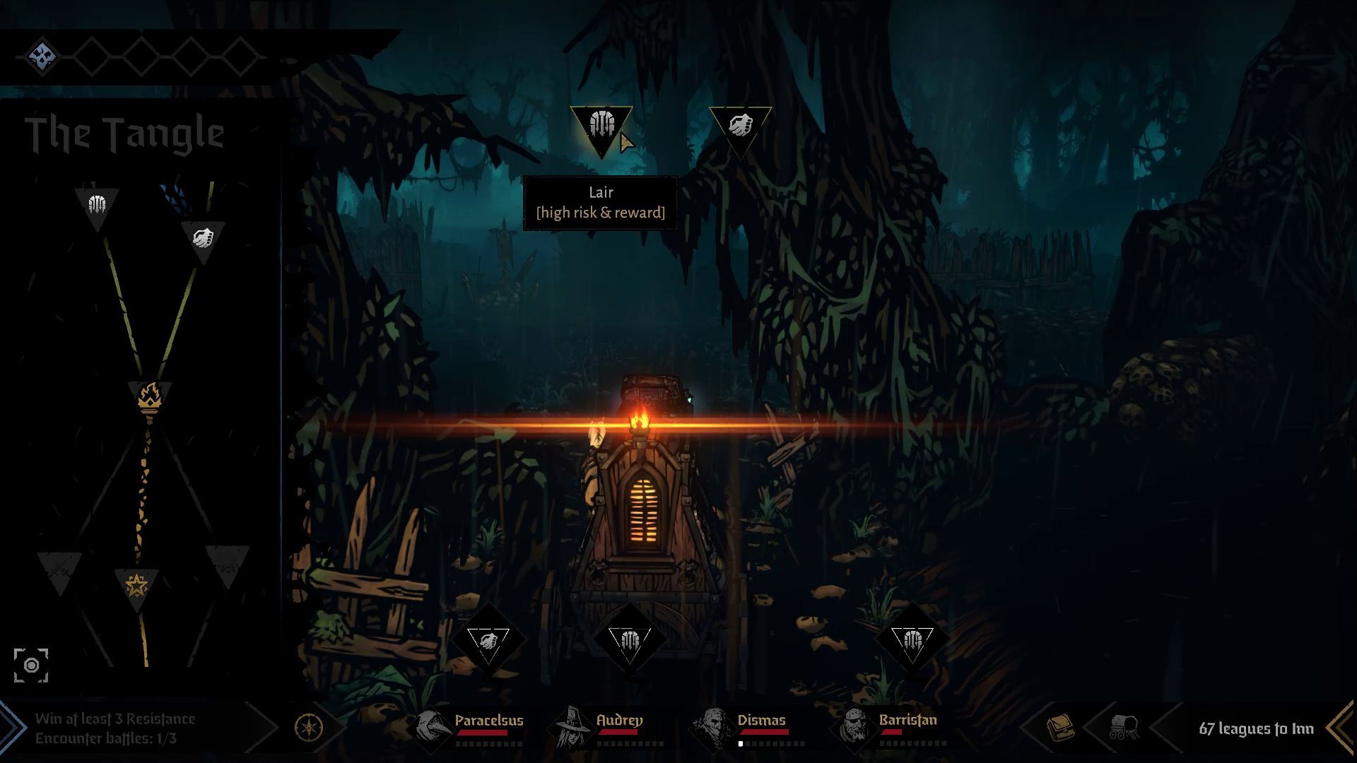 Checkpoint When Exploring in Darkest Dungeon 2 Early Access