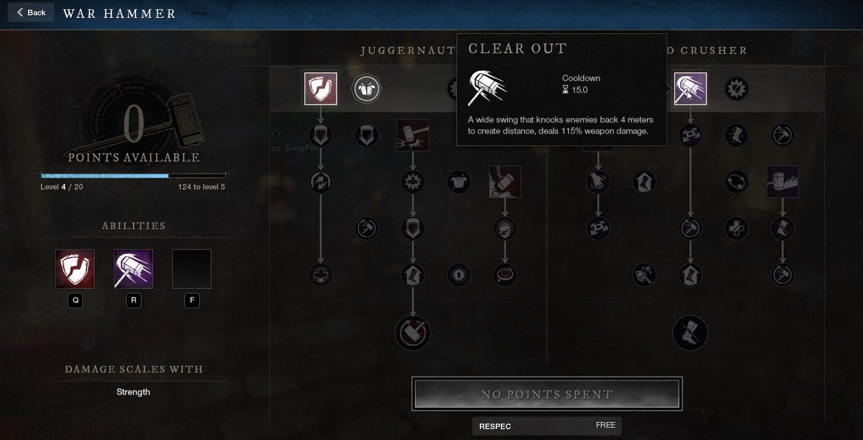 Clear Out War Hammer Ability New World Weapon Guide Best Weapon Skills And Abilities For Your Builds