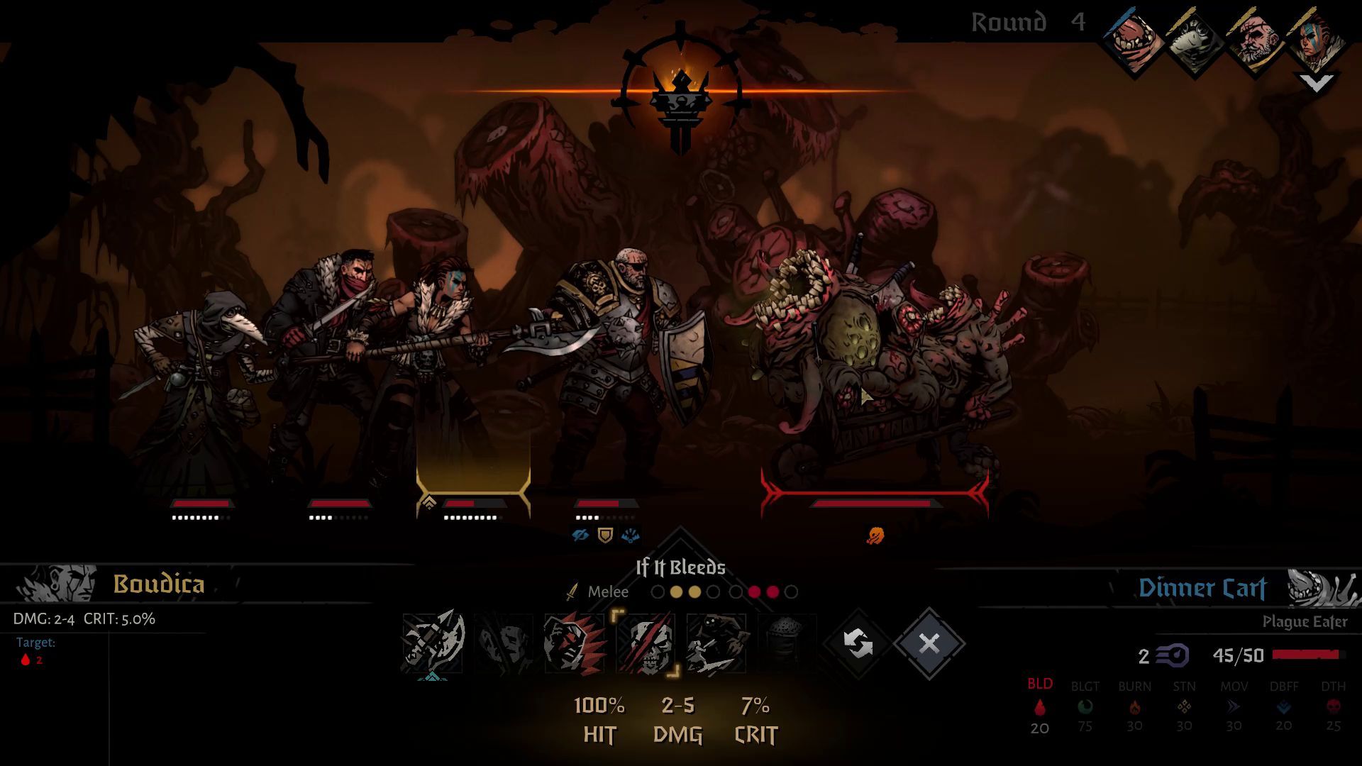 Dealing Damage Over Time in Darkest Dungeon 2 Early Access