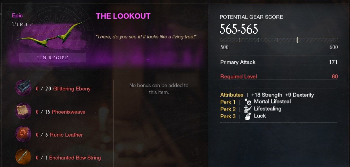 Epic Bow New World Best Crafting Professions For Any Level
